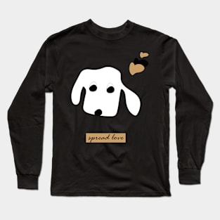 spread love design for dog lovers Long Sleeve T-Shirt